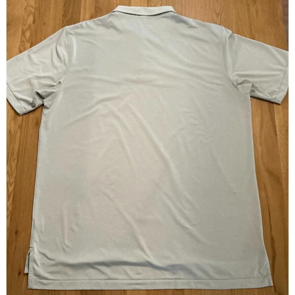 Peter Millar Summer Comfort Polo XL Light Gray Stripe Performance Golf‎ Shirt